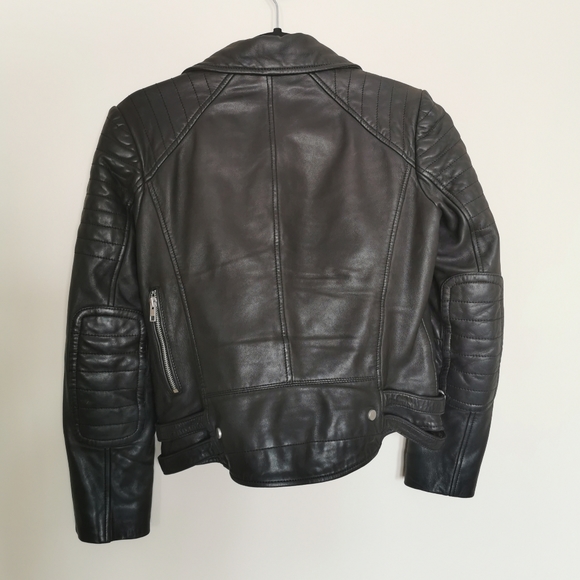 All Saints Papin Leather Jacket - Picture 10 of 16